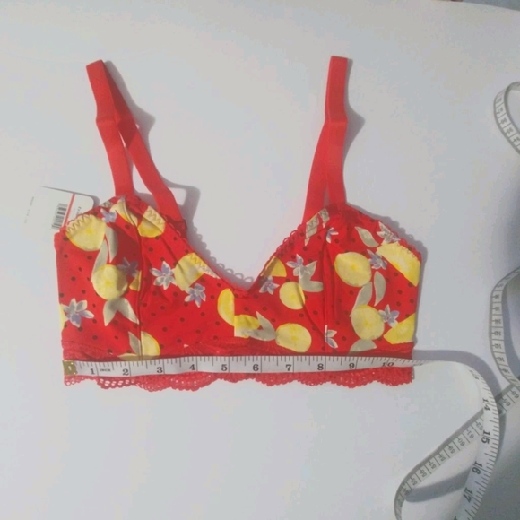 Free People Mari Printed Cherry Bralette - Picture 4 of 5